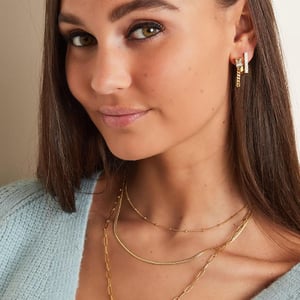 Layered necklace with moon h5 Picture4